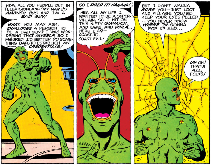 Ambush Bug’s first appearance. Things would get much weirder for here on out.
